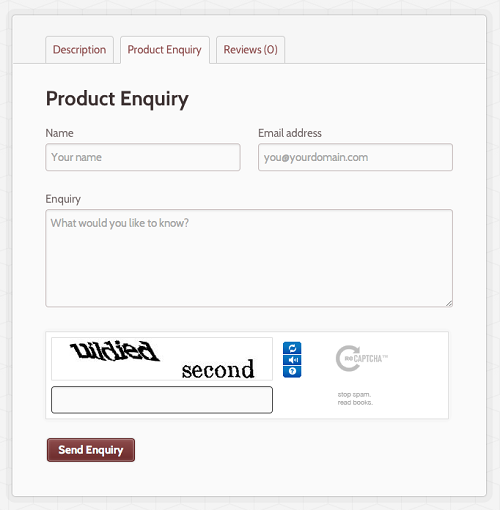 WooCommerce Product Enquiry Form WooCommerce Product Enquiry Form