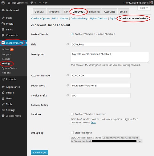 WooCommerce 2Checkout Inline Checkout WooCommerce 2Checkout Inline Checkout