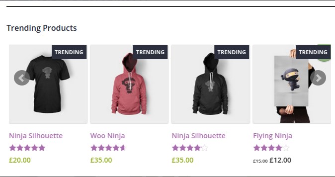 WooCommerce Trending Products WooCommerce Trending Products