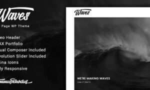 waves-fullscreen-video-one-page-wordpress-theme