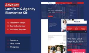 Advokat - Law Firm & Agency Elementor Template Kit