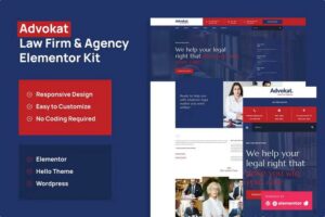 Advokat - Law Firm & Agency Elementor Template Kit