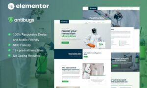 Antibugs - Pest Control Service Elementor Template Kit