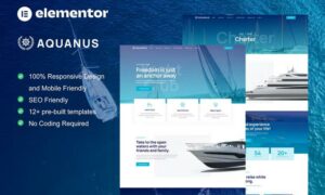 Aquanus - Yacht Club & Boat Rental Elementor Template Kit