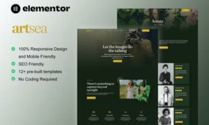 Artsea - Photography & Art Gallery Elementor Template Kit