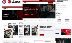 Ausa - Autocar Salon & Detailing Services Elementor Template Kit