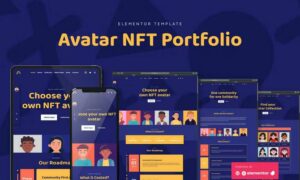 Avatar - NFT Portfolio Elementor Template Kit
