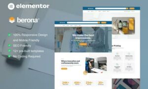 Berona - Printing & Design Service Elementor Template Kit