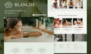Blanche - Spa & Wellness Elementor Template Kit