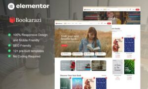 Bookarazi - Author & Publisher Elementor Template Kit