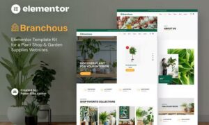 Branchous – Plant & Garden Store Elementor Template Kit