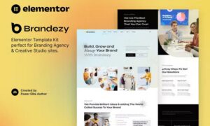 Brandezy – Branding Agency & Creative Studio Elementor Template Kit