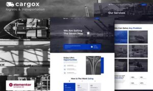 Cargox - Logistic & Transportation Elementor Pro Template Kit