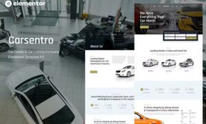 Carsentro - Car Dealer & Listing Company Elementor Template Kit