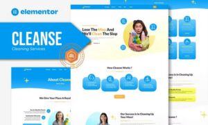 Cleanse - Cleaning Services Elementor Template Kit