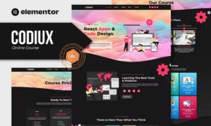 Codiux - Online Course Elementor Template Kit