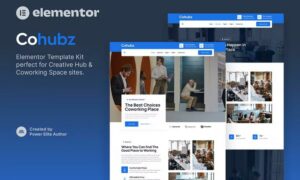 Cohubz - Creative Hub & Coworking Space Elementor Template Kit