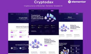 Cryptodax - Cryptocurrency & Blockchain Elementor Template Kit Cryptodax - Cryptocurrency & Blockchain Elementor Template Kit