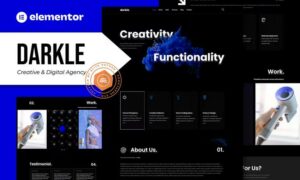 Darkle - Creative & Digital Agency Elementor Template Kit Darkle - Creative & Digital Agency Elementor Template Kit