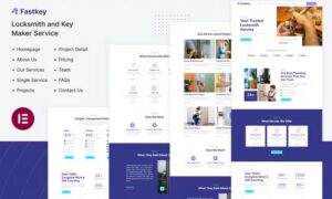 Fastkey Locksmith and Key Maker Service Elementor Template Kit