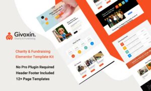 Givoxin - Charity Elementor Template Kit