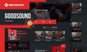 Goodsound - Podcaster Elementor Template Kit