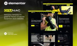 Gymniac - Fitness & Exercise Equipment Store Elementor Template Kit