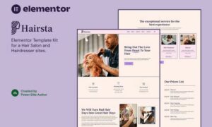 Hairsta – Hair Salon & Hairdresser Elementor Template Kit