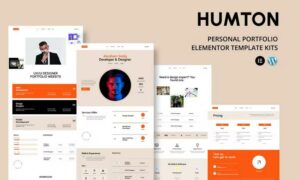 Humton - Personal Portfolio Elementor Template Kits Humton - Personal Portfolio Elementor Template Kits
