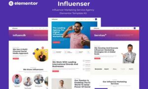 Influenser - Influencer Marketing Services Agency Elementor Template Kit