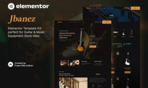 Jbanez – Guitar & Music Equipment Store Elementor Template Kit