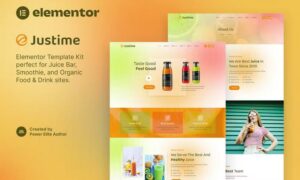 Justime – Juice Bar, Smoothie & Organic Food Elementor Template Kit Justime – Juice Bar, Smoothie & Organic Food Elementor Template Kit