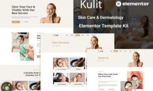 Kulit - Skin Care & Dermatology Elementor Template kit Kulit - Skin Care & Dermatology Elementor Template kit