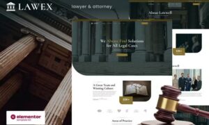 Lawex - Lawyer & Attorney Elementor Template Kit
