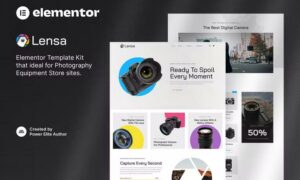 Lensa – Camera & Photography Equipment Store Elementor Template Kit Lensa – Camera & Photography Equipment Store Elementor Template Kit