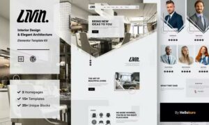 Livin - Interior Design & Architecture Elementor Template Kit