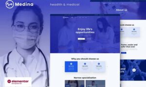 Medina - Medical & Health Elementor Template Kit Medina - Medical & Health Elementor Template Kit