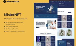 MisterNFT - NFT Portfolio Elementor Template Kit