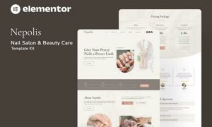 Nepolis - Nail Salon Beauty Care Elementor Template Kit