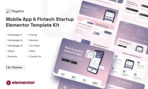 Payplus Mobile App & Fintech Startup Elementor Template Kit Payplus Mobile App & Fintech Startup Elementor Template Kit