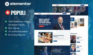 Populi - Politician Elementor Template Kit