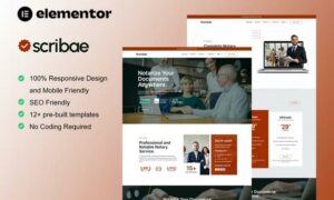 Scribae - Notary & Legal Service Elementor Template Kit