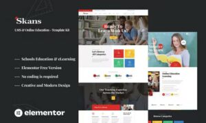 Skans - Learning & Online Education Elementor Template Kit