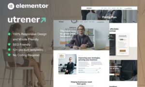 Utrener - Business Coach Elementor Pro Template Kit