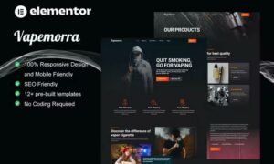 Vapemorra - Vape Store Elementor Template Kit