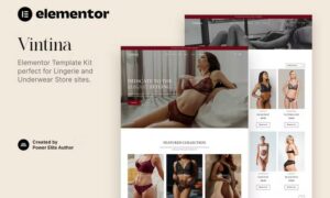 Vintina – Lingerie & Underwear Store Elementor Template Kit