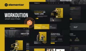 Workoution - Sports and Fitness Elementor Template Kit