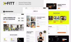 X-Fitt - Personal Trainer & Gym Elementor Template Kit