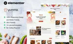 Yumma - Food Recipe Elementor Template Kit