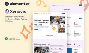 Zenovis – Creative Digital Agency Elementor Template Kit